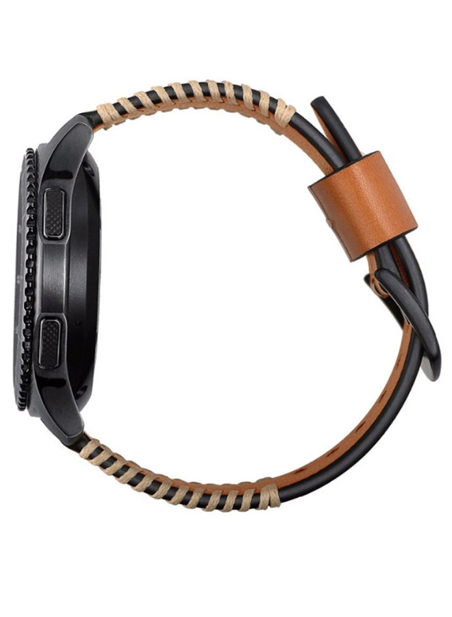 Remson Replacement Ribs Line Strap For Huawei Watch GT 2e Brown - Image 2
