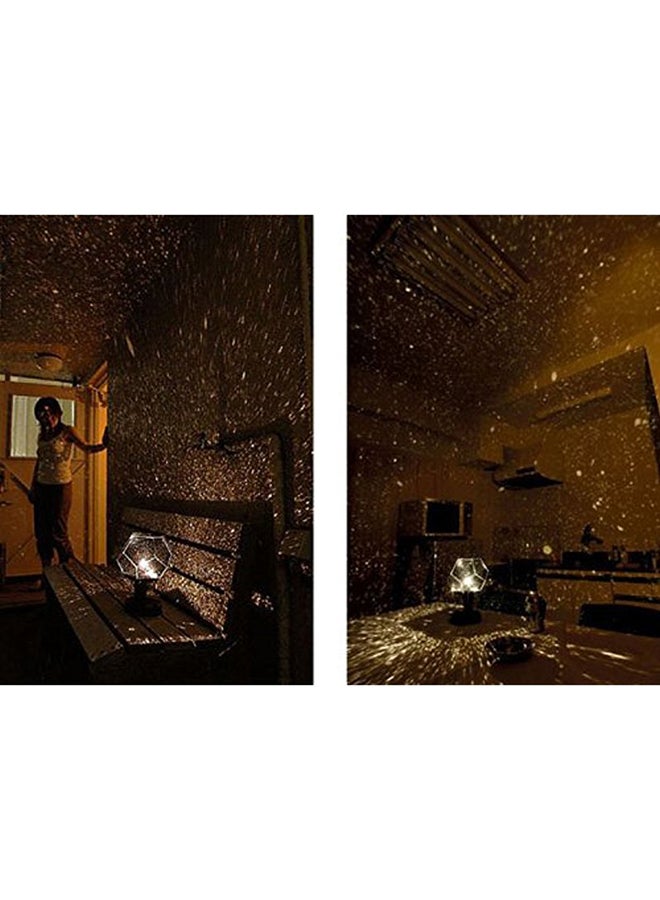 جهاز بروجيكتور بإضاءة LED ليلية بتصميم سماء العالم أسود  - Image 5