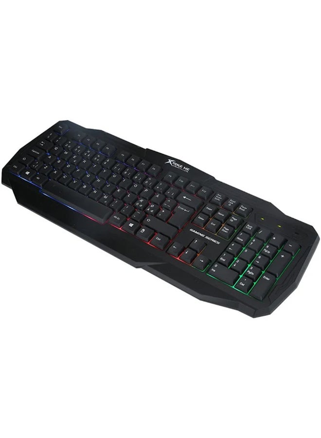 XTRIKE ME - 3-Colour Backlight Gaming Wired Keyboard - English - Image 1