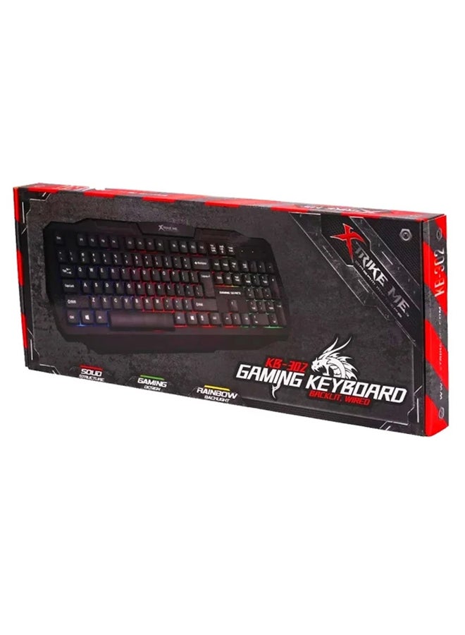 XTRIKE ME - 3-Colour Backlight Gaming Wired Keyboard - English - Image 1