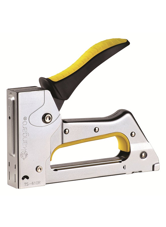 Kangaro Heavy Duty Stapler Silver/Black/Yellow 