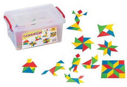 dede 28-Piece Tangram Game 3D Puzzle Set - Image 2