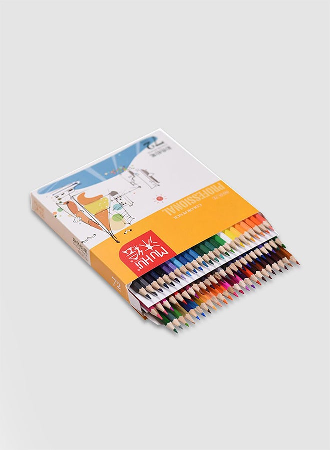 RINGSUN 72-Piece Colouring Pencils Set Multicolour - Image 1