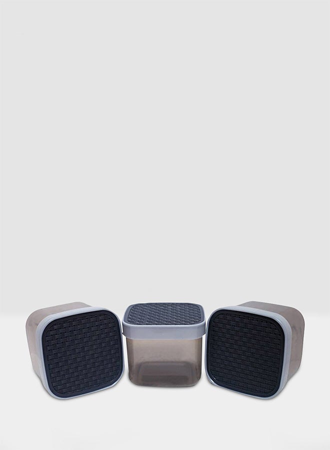 Kuber Industries 3-Piece Multi-Purpose Storage Container Grey - Image 1