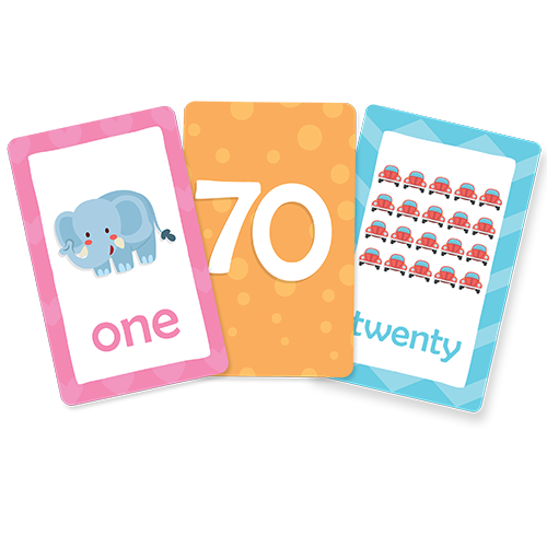 Fluffy Bear 54-Piece Numbers Flash Cards ED-1019 14x9cm - Image 2