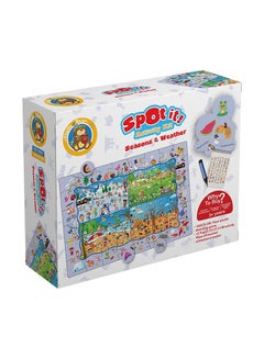 Fluffy Bear Seasons And Weather Themed Spot It ِActivity Kit Puzzle ED-3003  - Image 1