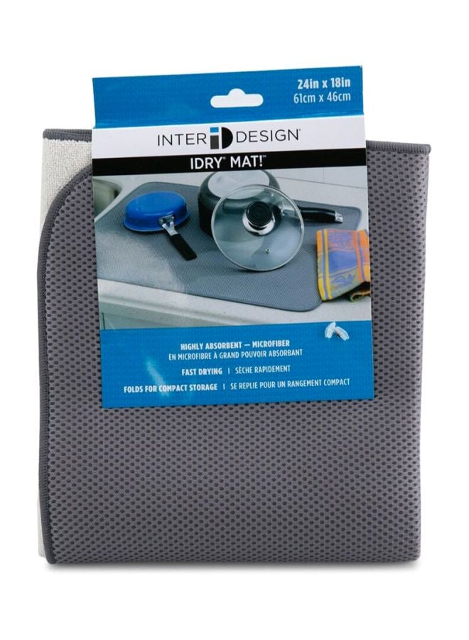 InterDesign Idry Kitchen Mat Grey 60.9×45.7cm - Image 2
