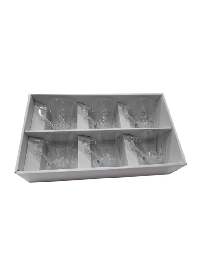 باساباتشي طقم أكواب شاي فيكتوري مكون من 6 قطع شفاف 1320سم