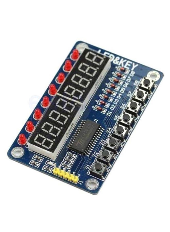 8-LED Digital Display Module Blue/Black/Red 75 x 48mm  - Image 1