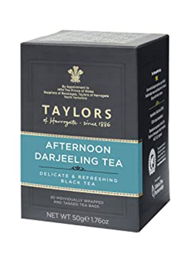 Taylors Of Harrogate Afternoon Darjeeling Tea 20 Bags 50grams 