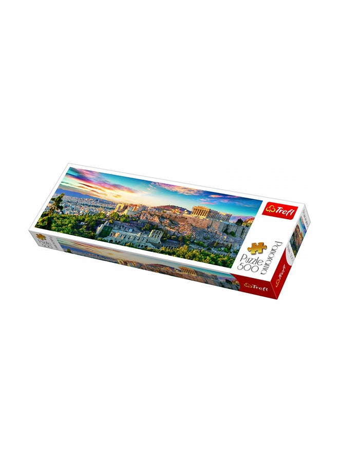 Trefl 500-Piece Acropolis Athens Jigsaw Puzzle Set 66x23.7cm - Image 1