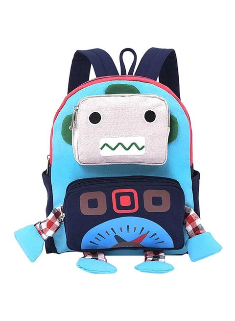 Robot Cartoon Shape Kids Backpack Multicolour