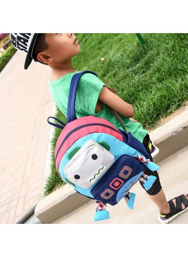 Robot Cartoon Shape Kids Backpack Multicolour