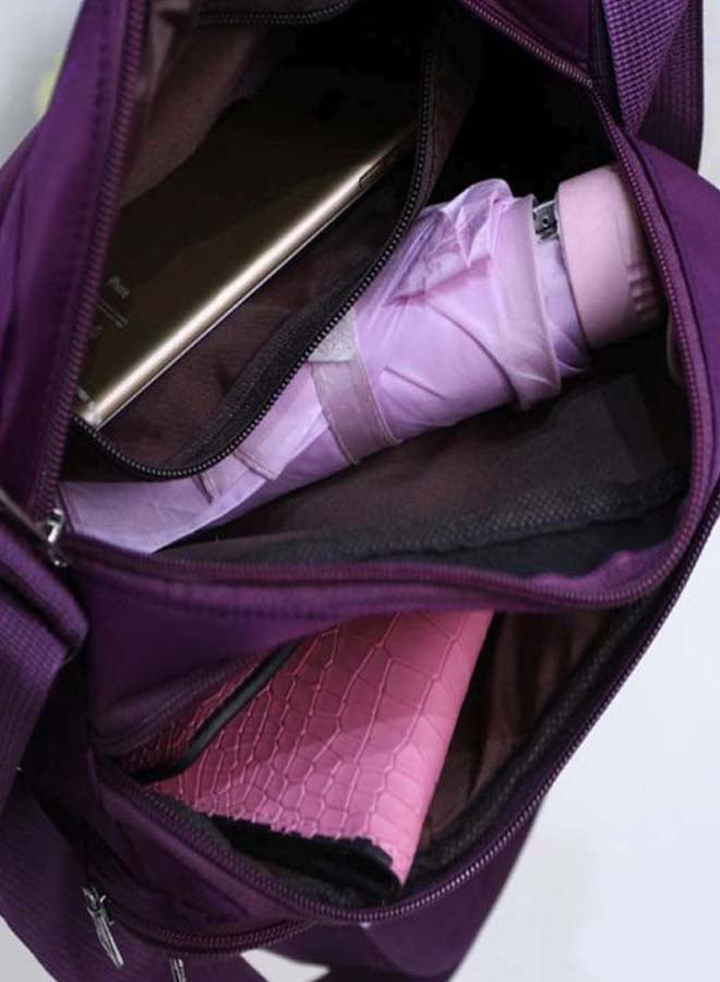 بيوينتي حقيبة كروس من قماش الكانفاس بنمط كلاسيكي أرجواني - Image 3