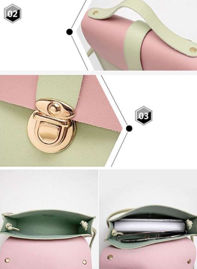 بيوينتي حقيبة كروس بتصميم كلاسيكي أخضر / وردي - Image 2