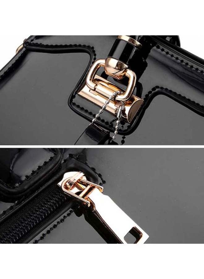 Beauenty Leather Shoulder Bag Black  - Image 2