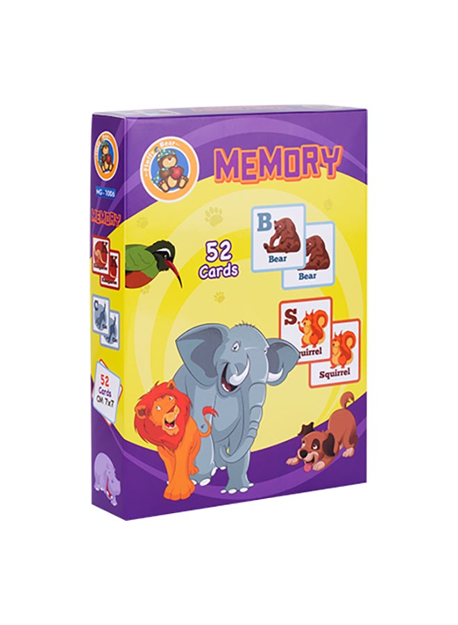 52-Piece Alphabets Memory Card Game