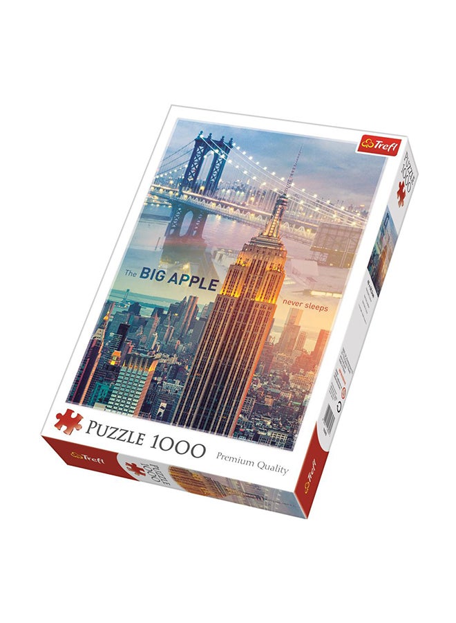 Trefl 1000-Piece Big Apple Never Sleeps Jigsaw Puzzle Set 