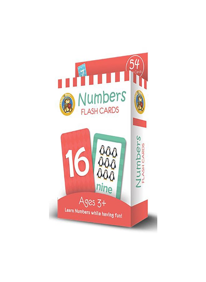 Fluffy Bear 54-Piece Numbers Flash Card Set ED-1019  - Image 1