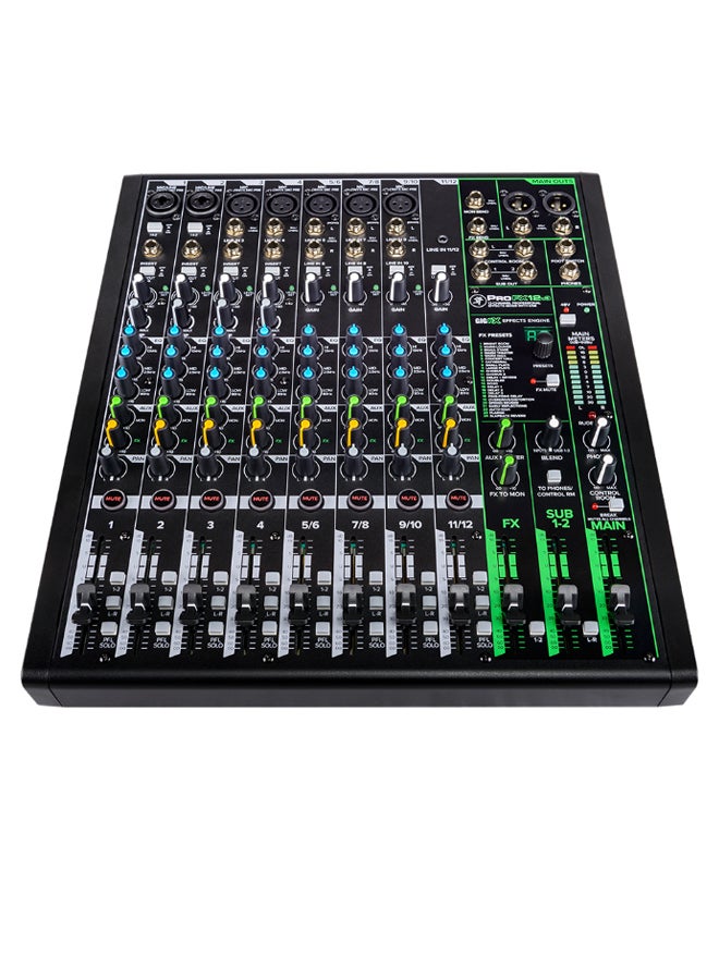 ماكي ميكسر بتأثيرات احترافية 12 قناة ProFX12v3 أسود  - Image 1