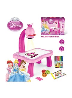 Disney Princess Projector painting drawing activity kit table Pink  - Image 1