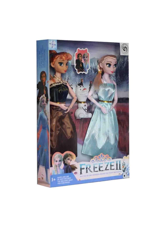 ليتل أنجل تويز كو طقم مجسمات شخصيات إلسا وآنا وأولاف من فيلم "Frozen" مكون من 3 قطع - Image 1