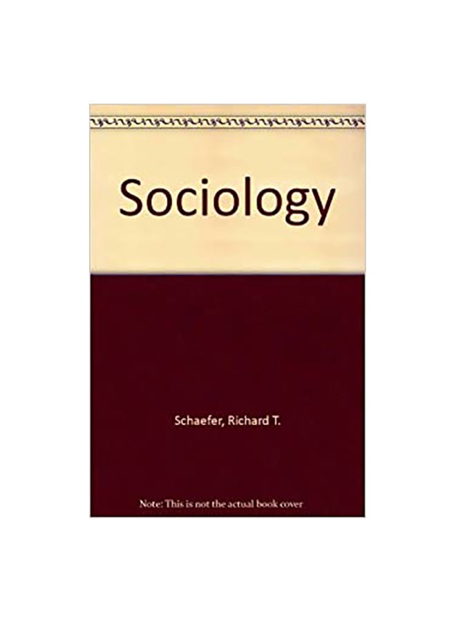 Sociology Paperback English by Schaefer, Richard T. - 16-Jan-10 