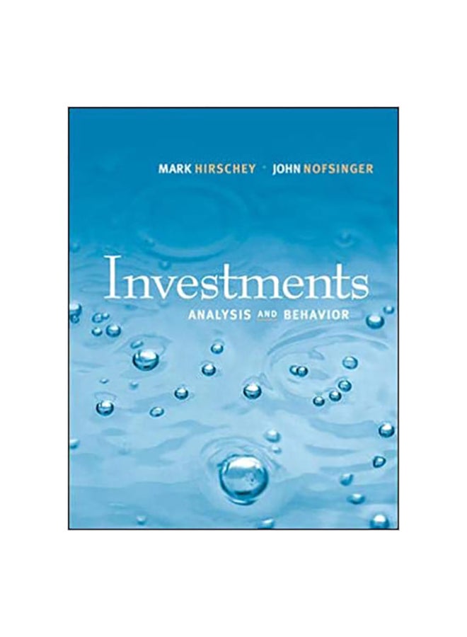 Investments Paperback English by Hirschey - 16-Feb-09