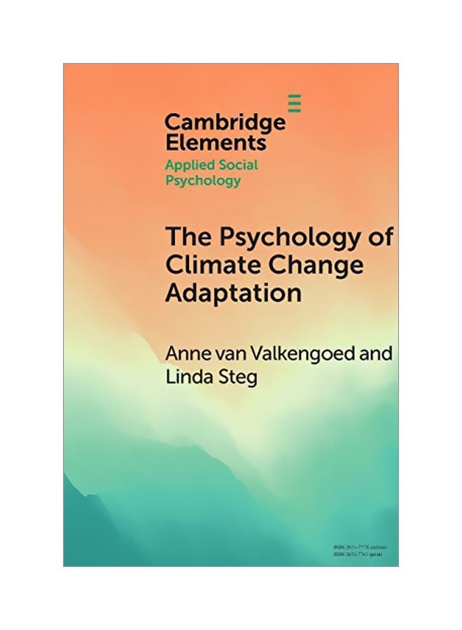 The Psychology Of Climate Change Adaptation paperback english - 2019-05-31 