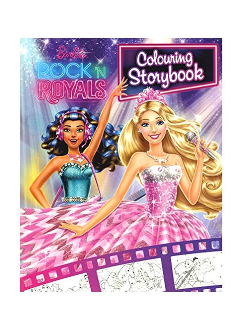 Barbie Rock N Royal Colouring Storybook paperback english - 2015