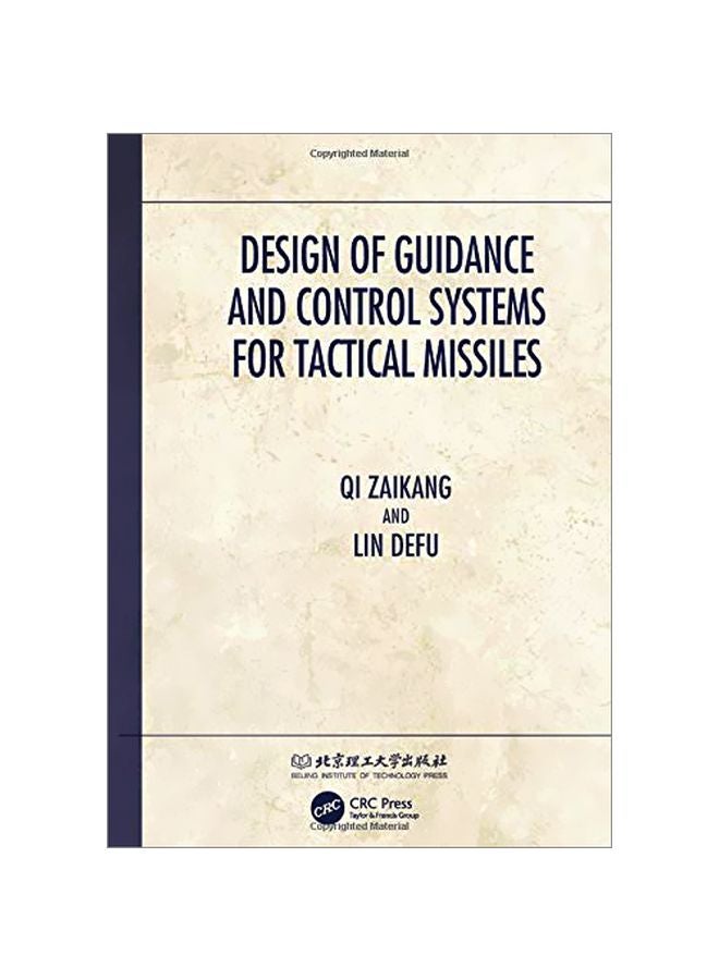 Design Of Guidance And Control Systems For Tactical Missiles hardcover english - 2019-09-11