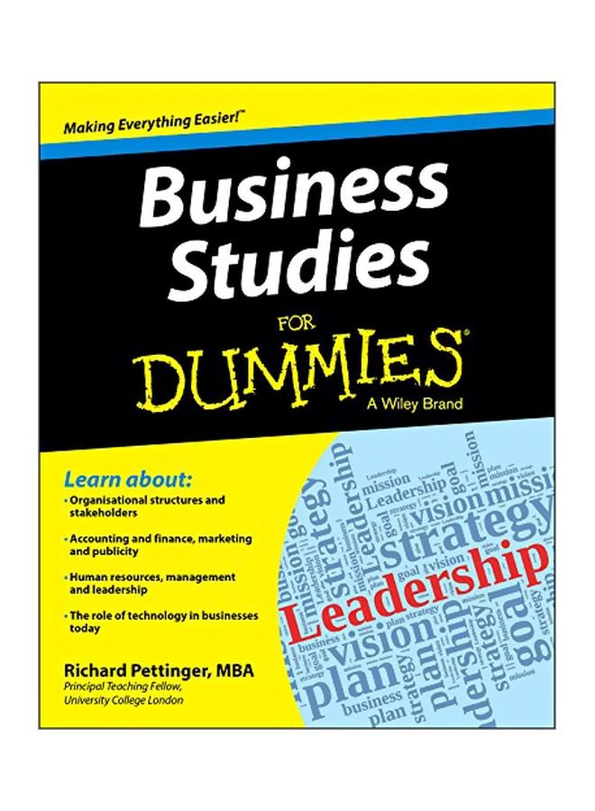 Business Studies For Dummies Paperback English by Richard Pettinger - 2014-03-03 