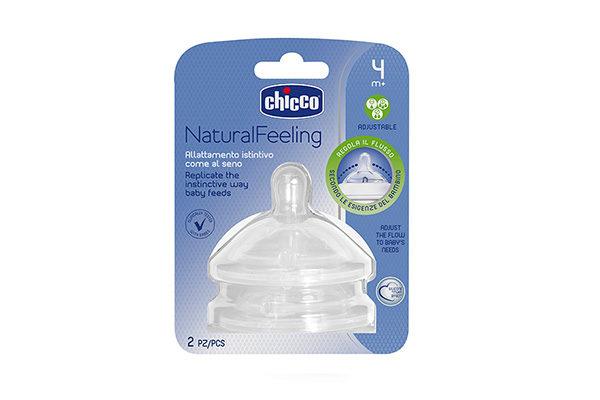 Chicco 2-Piece Natural Feeling Bottle Teat Set  - Image 2