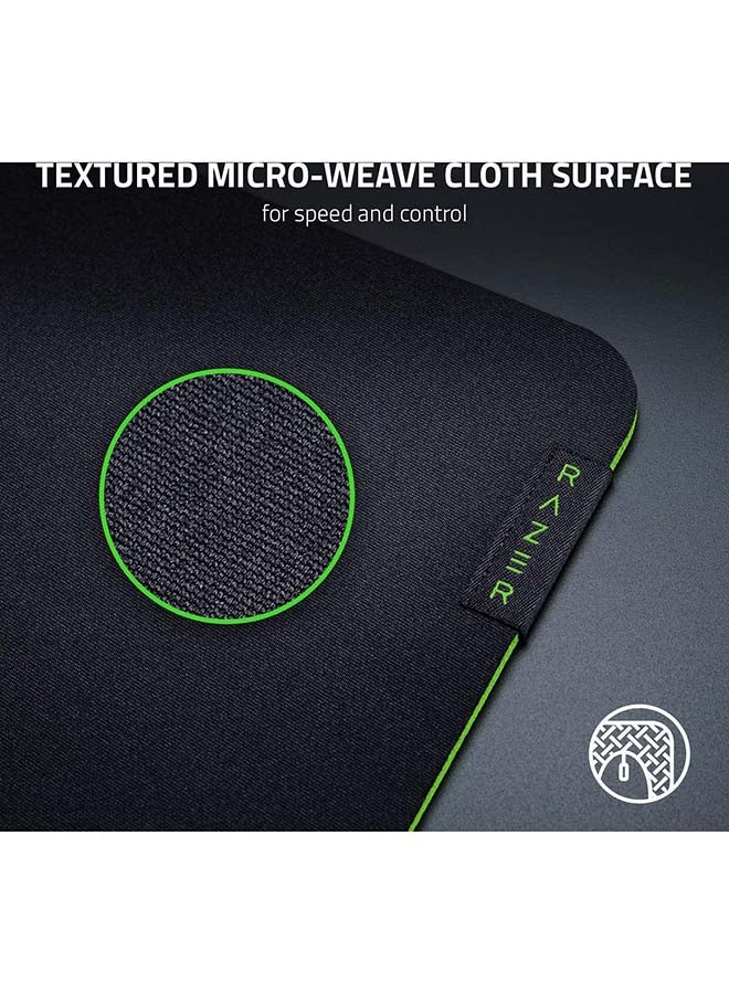 ريزر - لوحة ماوس الألعاب الناعمة Razer Gigantus V2 متوسطة الحجم، سطح قماش منسوج دقيق للسرعة والتحكم، قاعدة مضادة للانزلاق - أسود - Image 1