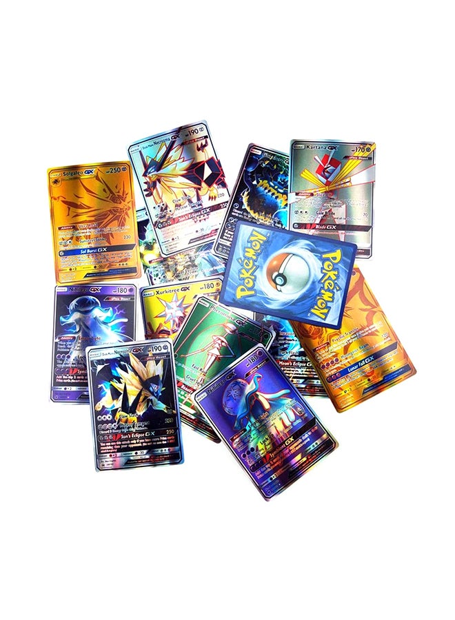 بطاقات طاقة بوكيمون EX-GX ميجا ترينر من 100 قطعة - Image 2