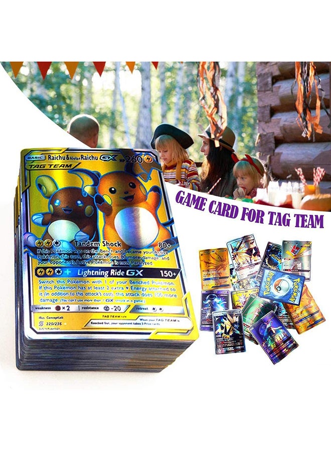 بطاقات طاقة بوكيمون EX-GX ميجا ترينر من 100 قطعة - Image 3