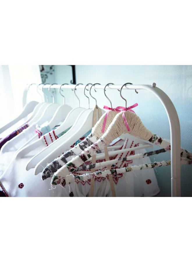 موليج رف ملابس محمول أبيض - Image 3