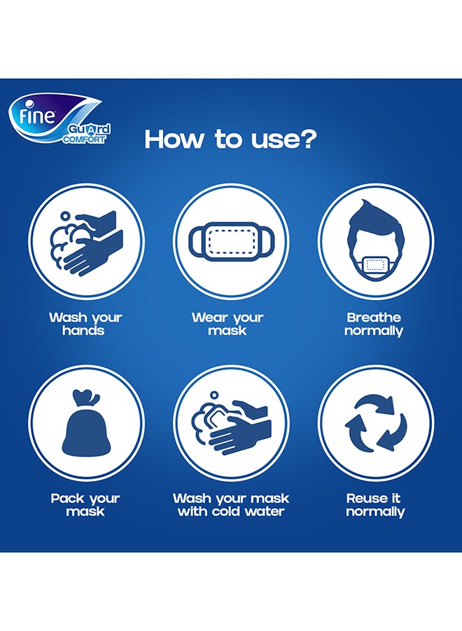 Fine - Adult Face Mask With Livinguard Technology Blue - Image 1