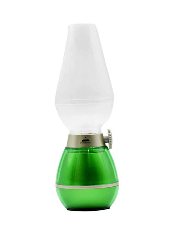 دي بلو مصباح LED كلاسيكي بتصميم مصباح زيتي ينطفأ عند النفخ قابل لإعادة الشحن ومزود بمنفذ USB أخضر  - Image 1
