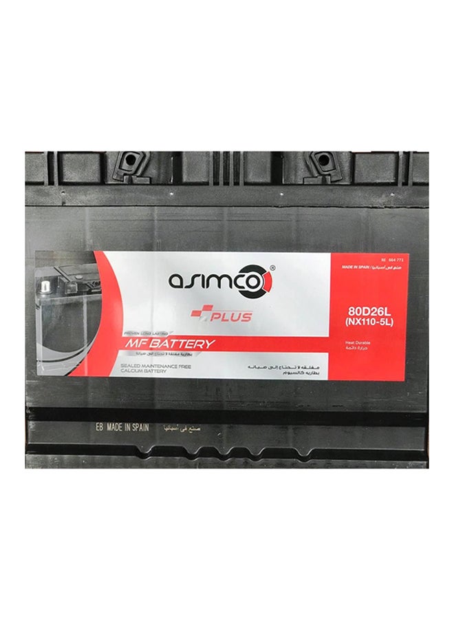 ASIMCO PLUS - 80D26LMF Car Battery 12V 70Ah - Image 1