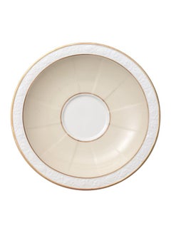 Villeroy & Boch 12-Piece Ivoire Breakfast Cup And Saucer Set White/Beige/Gold  - Image 3
