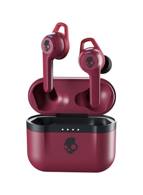 Indy Evo True Wireless Earbuds With Charging Case Deep Red