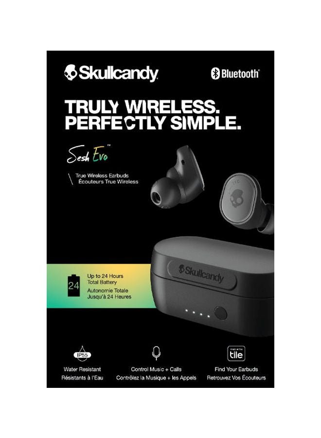 Skullcandy - Sesh Evo Wireless In-Ear Earbuds With Charging Case Fearless Black - Image 1