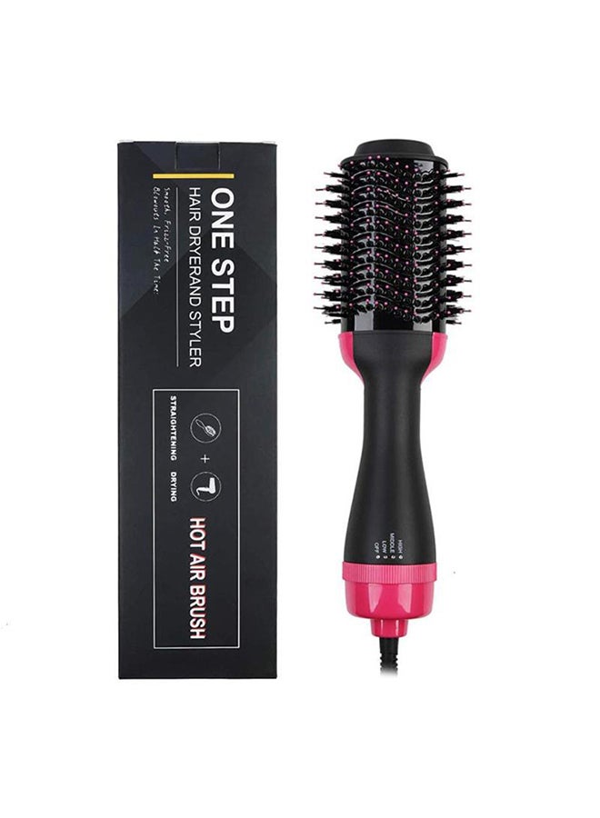 One Step - Anti-Static Hot Air Brush Black/Pink 35 x 10centimeter - Image 1