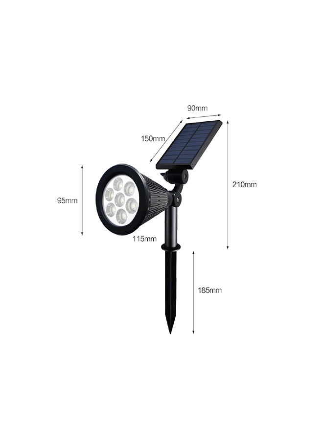 VLITE 2-Piece Solar Powered Landscape Light Set Black/Blue/Silver - Image 2