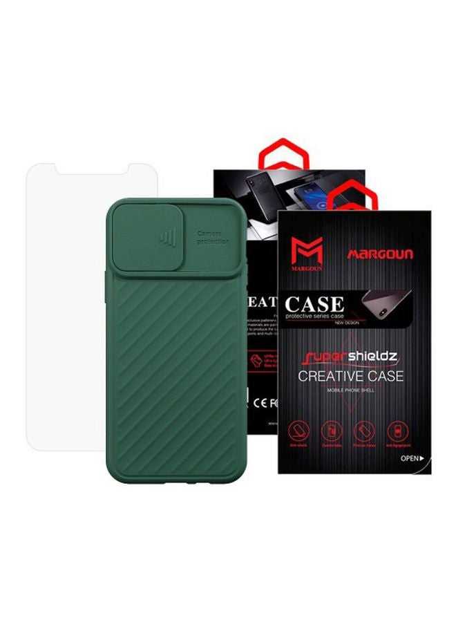 MARGOUN Super Shield Protective Case Cover With Screen Protector For Apple iPhone 11 Green/Clear - Image 2