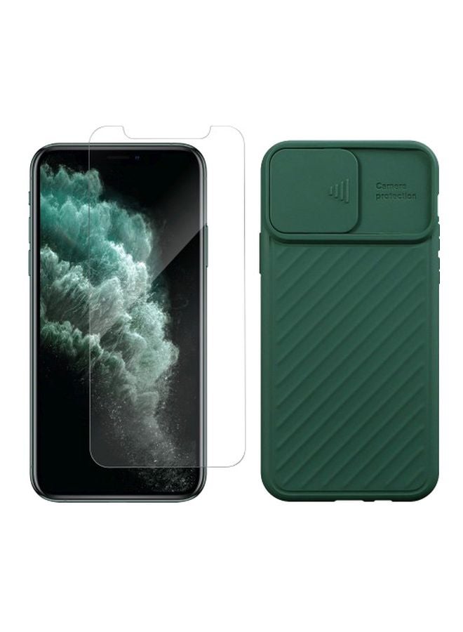 MARGOUN Super Shield Protective Case Cover With Screen Protector For Apple iPhone 11 Green/Clear - Image 1