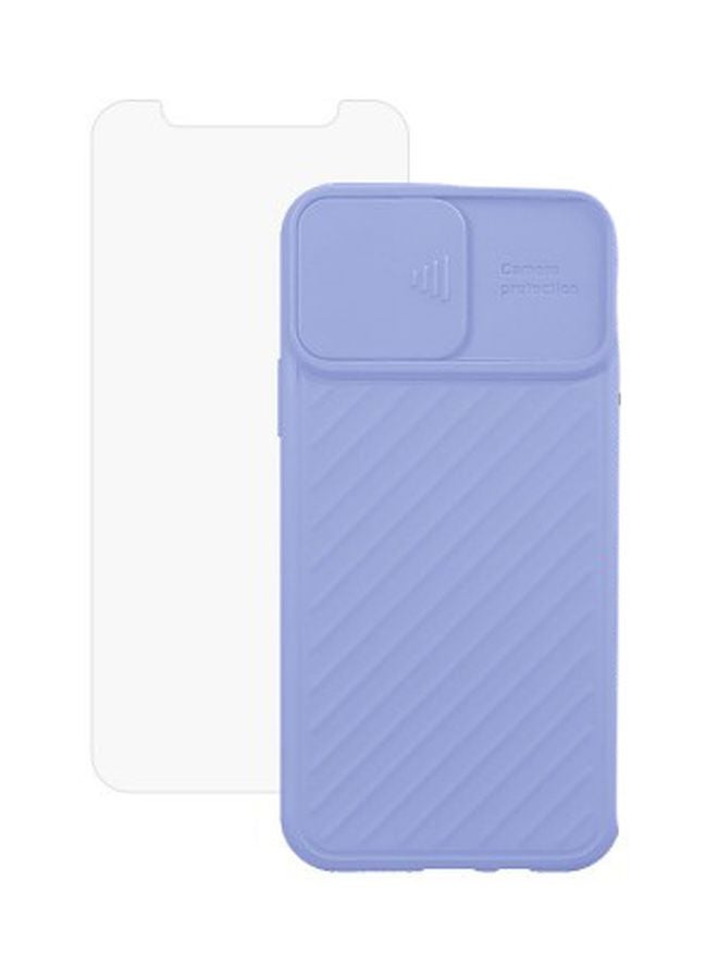 MARGOUN Super Shield Case Cover With Screen Protector For Apple iPhone 11 Pro Max Purple/Clear - Image 1