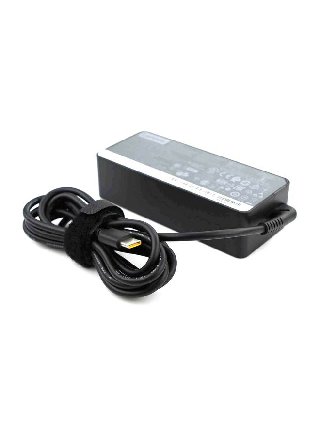 Lenovo USB Type-C AC Adapter With Prong Power Cord Black  - Image 2