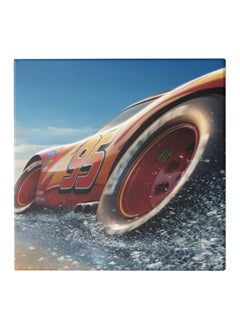 Racing Car Theme Canvas Wall Painting With Hidden Frame Multicolour 30 x 30cm